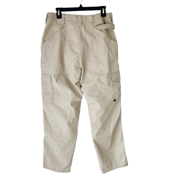 Men's 5.11 Tactical Tan Khaki Pants Rip Stop Straight Fit 36x32 - Picture 11 of 13